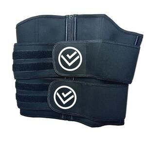Unisex Black Waist Trimmer Size M- Sweat Bands for Stomach
